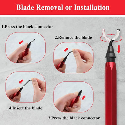 Deburring Tool RB1000 with 10Pcs BS1010 HSS Blades - Deburring Tool for Metal Aluminum Copper Plastic Pipe 3D Printing and Brass