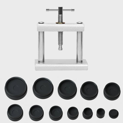 Watch Tool Repair Professional  Back Cover Presser Set 12pcs/18pcs Case Presser Fitting Dies Metal Watchmaker Maintenance Tools