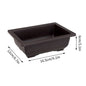 Rectangular Square Flowerpots Imitation Purple Clay Succulent Plants Pots Oval Pots Outdoor Garden Landscape Bonsai Pot Trays