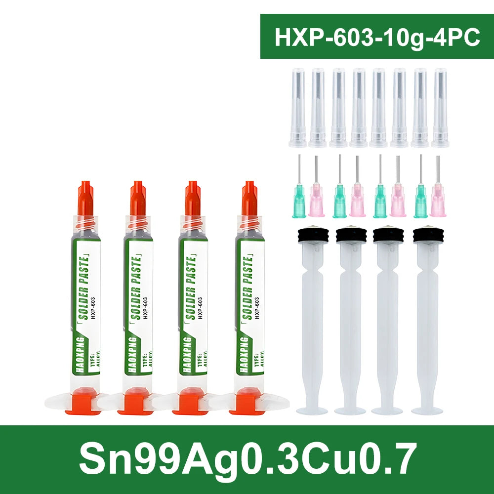 Sn99Ag0.3Cu0.7 Solder Paste, Flux, Lead-Free Solder Paste Free Cleaning Is Widely Used In All Kinds Of Soldering