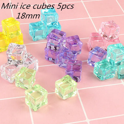 Fidget Toy Mini Squishy Toys Mochi Ice Block Stress Ball Toy Kawaii Transparent Cube Cat Paw Fish Stress Relief Squeeze Toy