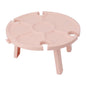 Portable Picnic Table Wine Glass Holder Outdoor Folding Table Convenient Plastic Folding Table for Outdoor Party