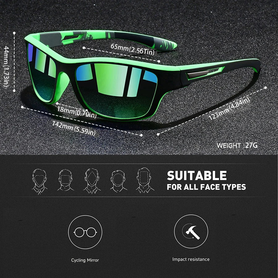 4PCS Fashion Vintage Pattern Cycling Sunglasses Men Women Running Cycling Mountaineering Sport Man Driving Fishing Sun Glasses
