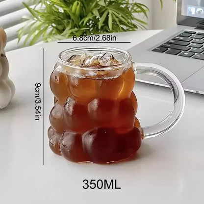 Creative Glass Cup Transparent Heat-resistant Tumbler Juice Milk Coffee Mug Home Water Glasses Beer Cocktail Glasses Drinkware