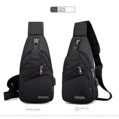Chest Bag Men's One Shoulder Crossbody Bag Large Capacity Outdoor Sports Leisure Fashion Small Shoulder Bag Backpack Men's