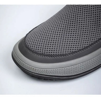 Mens Slip-On Breathable Mesh Casual Shoes Lightweight Soft Sole Versatile Loafers Walking Driving Summer Work Trendy Flat Shoes