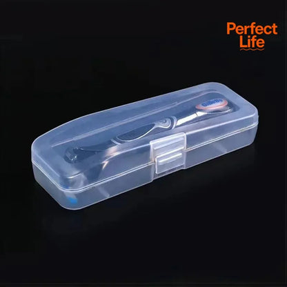 1Pc Stylish and Durable Shaving Storage Box for Men's Razors, Easy to Carry and Keep Clean and Keeps Your Shaver Well Organized
