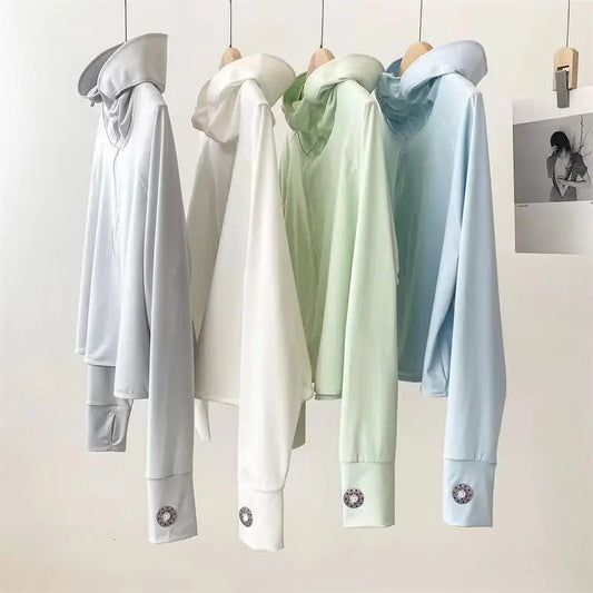 Advanced Ice Silk Sunscreen Clothes for Women Summer 2026 New UV Resistant, Breathable, Lightweight Sunscreen Jacket