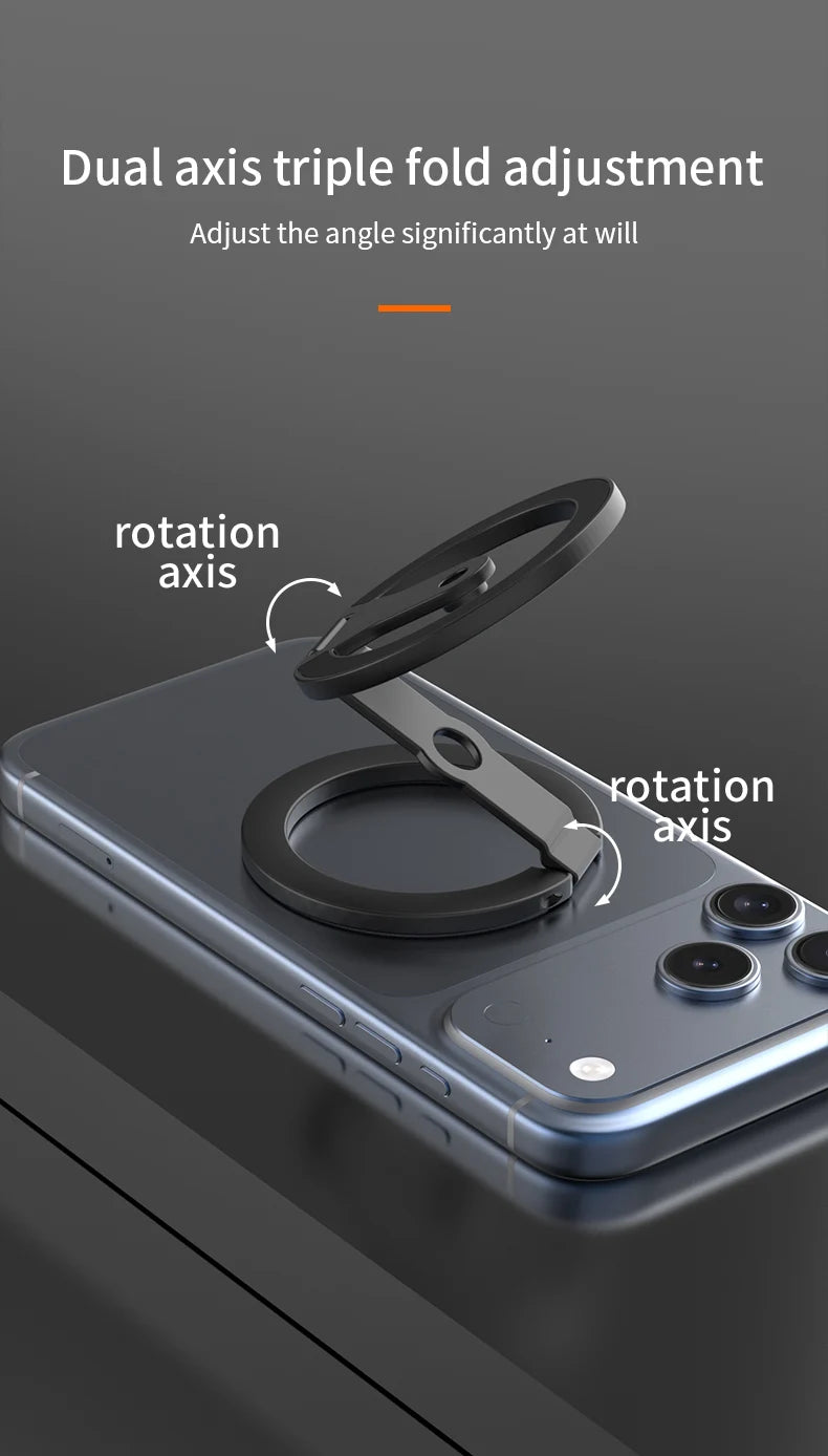 For MagSafe Double-sided Strong Magnetic Holder For Photography Equipment Mobile Phone Accessories Portable Folding Magnet Stand