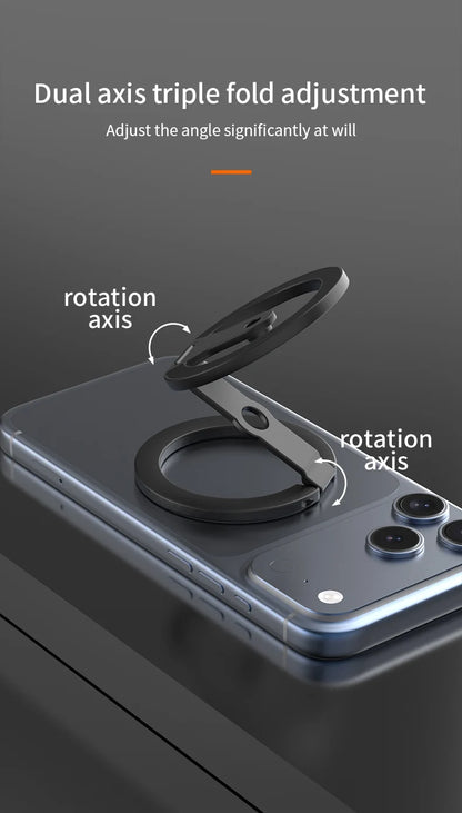 For MagSafe Double-sided Strong Magnetic Holder For Photography Equipment Mobile Phone Accessories Portable Folding Magnet Stand