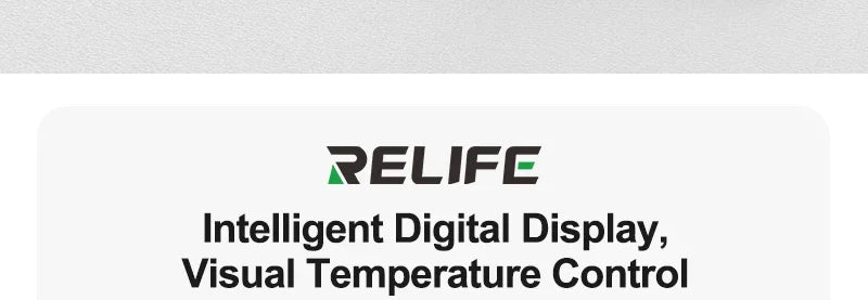 RELIFE 936 90W Intelligent Digital Display Portable Soldering Iron 120~550℃ Adjustable Supports 900M Series Soldering Iron Tips