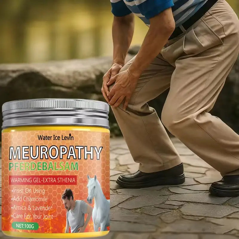 Neuropathy Pferdebalsam Joint Cream - Warming Gel with Chamomile, Arnica & Lavender, Deeply Moisturizes & Protects Joints