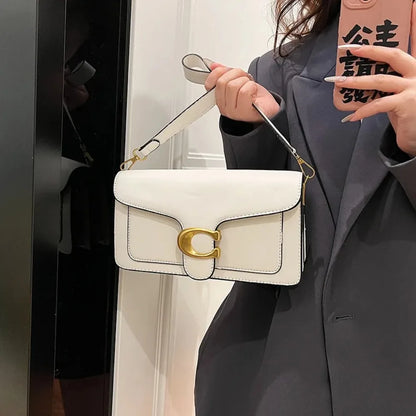 2026 New Niche Solid Color Small Square Bag Premium Texture Simple Versatile Multi-compartment Shoulder Crossbody Bag Fashion