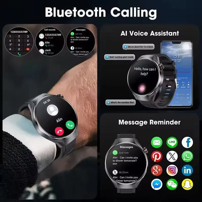 2025 New Watch G5 PlUS Smart Watch Men 1.75"AMOLED Screen GPS Track Compass Heart Rate Bluetooth Call SmartWatch For Android IOS