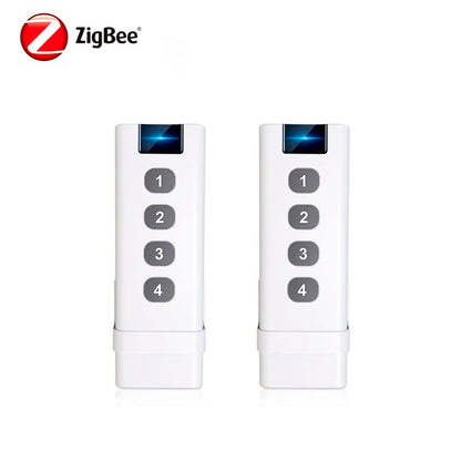 Tuya ZigBee Smart Scene Switch 1-4 Gang Portable Mini Design For Home Smart Life Remote Control Automation Scenario Switches
