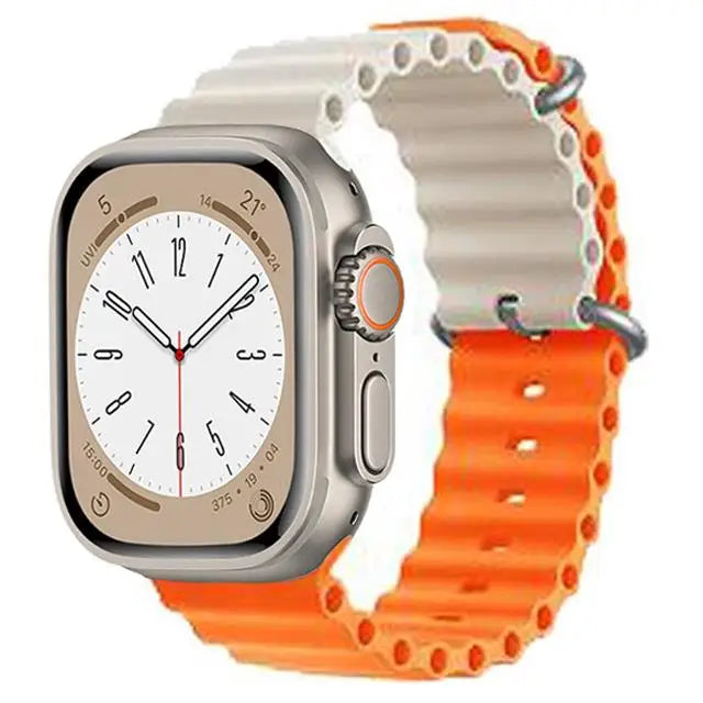 Ocean Strap for apple watch Band 44mm 40mm 45mm 41mm 49mm 46mm silicone correas bracelet iWatch series 7 5 6 3 se 8 Ultra 2 9 10