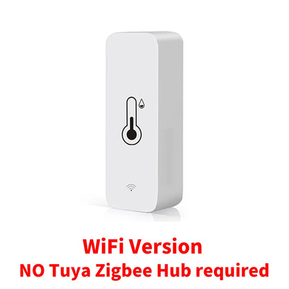 Tuya Zigbee WiFi Temperature & Humidity Sensor APP Remote Monitor For Smart Home Work With SmartLife Alexa Google Home Assistant