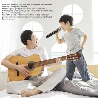 Children's Microphone Simulation Mic Model Media Interview Props Microphone Toys Educational For Kids Eloquence Performance Mic