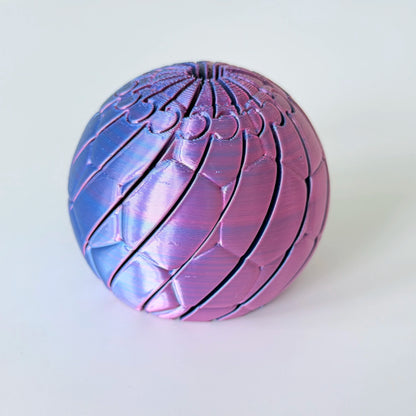 3D Printed Soccer Ball Twisty Fidget Toy, Deformable Football Texture Stress Relief Ornament, Sports Desktop Decor