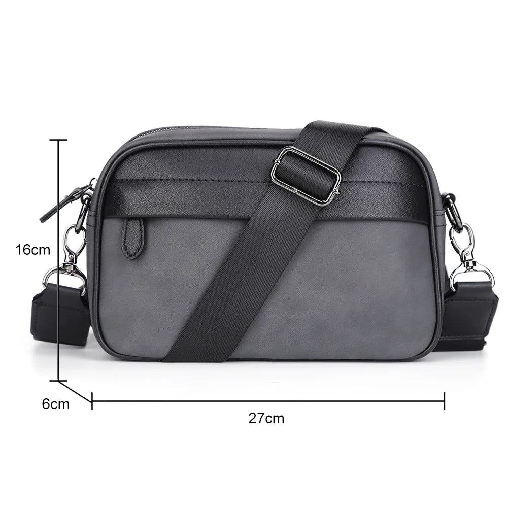 2024 Luxury Designer Women's Chest Bag PU Leather Wide Strap Shoulder Crossbody Bag Female Fashion Fanny Pack Banana Waist Bag