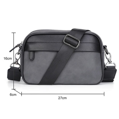 2024 Luxury Designer Women's Chest Bag PU Leather Wide Strap Shoulder Crossbody Bag Female Fashion Fanny Pack Banana Waist Bag