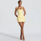 Lady Sexy Strapless Split Solid Pleated Dress Women Chic Backless High Waist Off-shoulder Dresses 2026 New Evening Party Gowns
