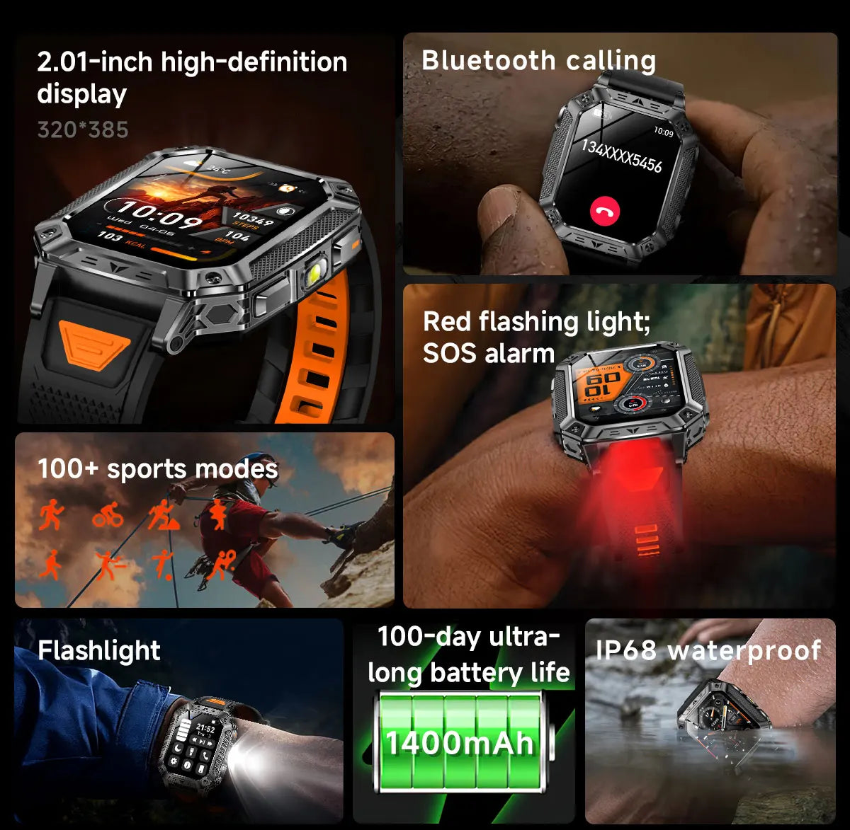 2026New GPS Smart Watch AMOLED 1400Mah Waterproof Fitness tracking Bluetooth Call Professional Sports Smartwatch For Men Women