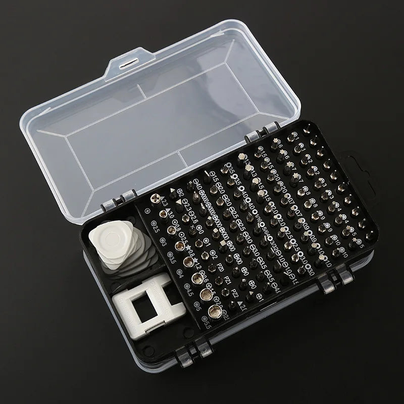 115 Pcs Watch Computer Mobile Phone Disassembly Repair Hardware Tools Screwdriver Set Tool Kit Plum Blossom Screw Repair Tools