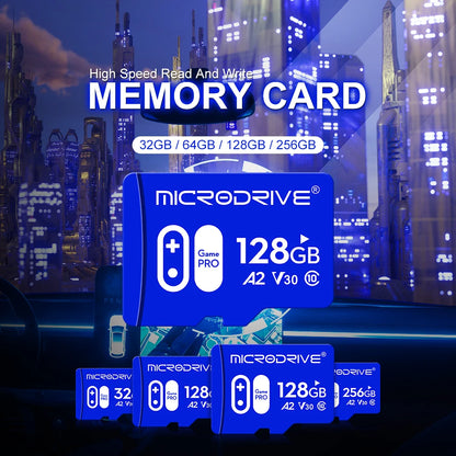 V30 U3 High Speed Memory Card 32GB 64GB 128G 256GB Flash UHS-3 Micro Mini SD Card For 4K Camera / TV / Nintendo Game / Gopro UAV