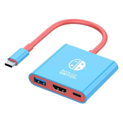 Docking Station for Nintendo Switch 2,4K 60Hz TYPE-C Hub with HDMI and USB-C 3.0 PD100W Charge Perfect for Switch 2/Switch/OLED