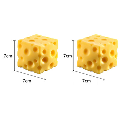 Simulate Cheese Squeeze Toy Slow Rebound Pinching Office Decompression Slow Rebound Cheese Pinching Ornament Relax Decompress