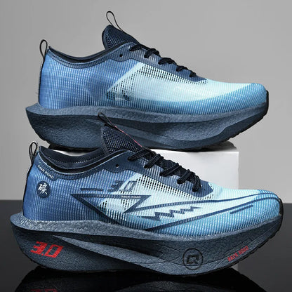 Couple Breathable Mesh Carbon Board Shoes, Student Sports Exam Shoes, Chunta Ultra Light Rebound Marathon Running Shoes