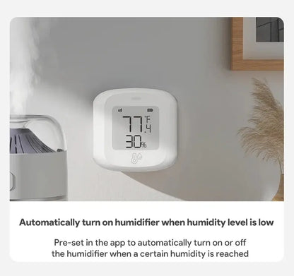 Tuya Smart WiFi/Zigbee Temperature and Humidity Sensor Indoor Hygrometer Thermometer with LCD Display Support Alexa Google Home
