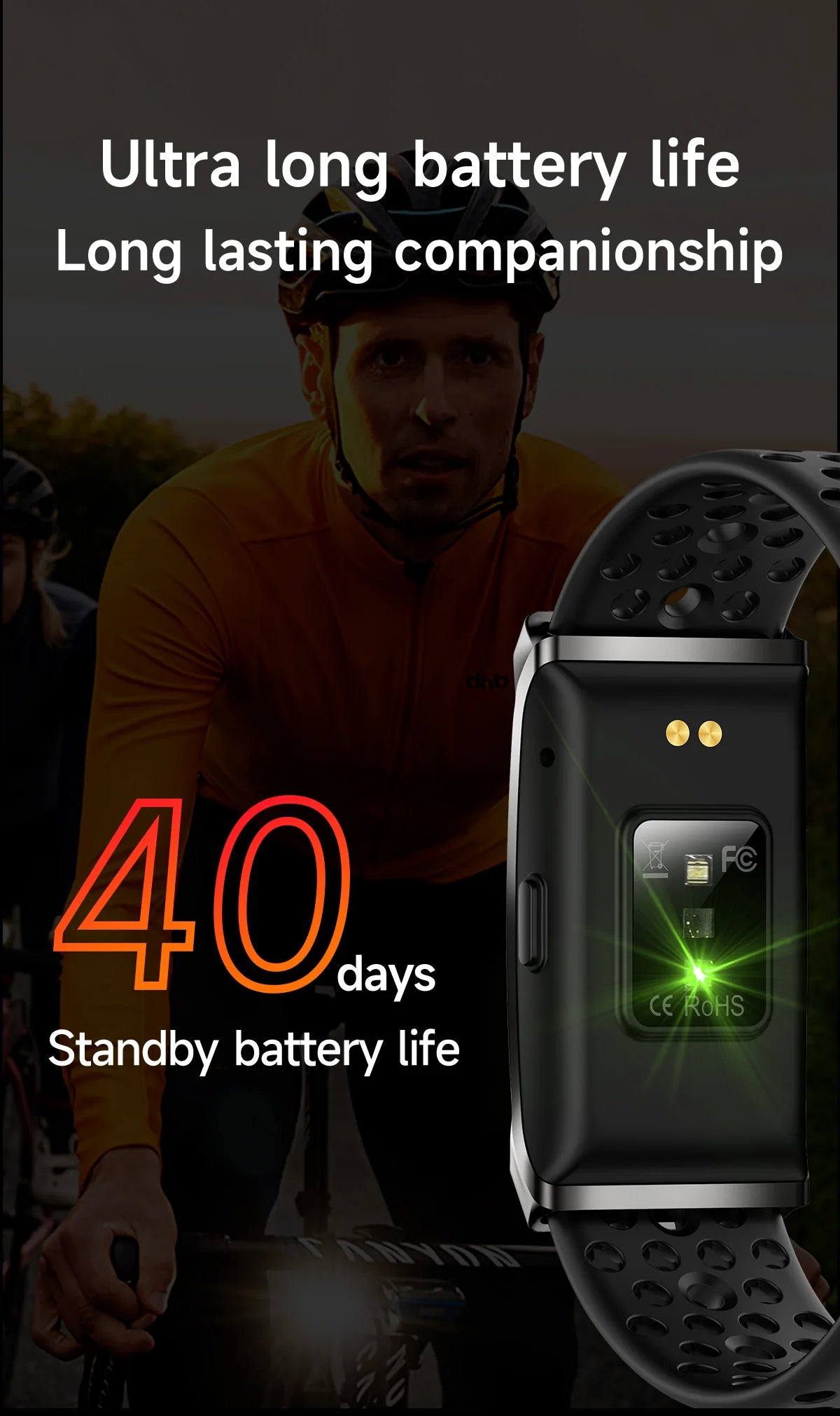 Dodobit Ai Non-screen Smart Bracelet with Heart Rate Blood Pressure Fitness Tracker Sport Reloj Inteligente 2026