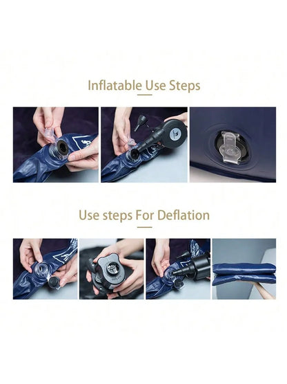 New Inflatable Plush Sofa For Lazy People Foldable Foot Sofa Bed Outdoor Convenient Lying Chair With Feet Bench Hot