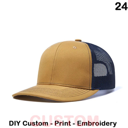 Fedoryn Custom Embroidery Baseball Cap for Men and Women DIY Design Mesh Cap LOGO Print Hat Quality Truck Hat Wholesale Unisex