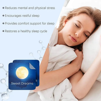 Gentle Safe Sleep Support Acupoint Patches Deep Relaxing Anti‑Insomnia Stickers Stress Fatigue Reliever Portable Sleep Aid Patch