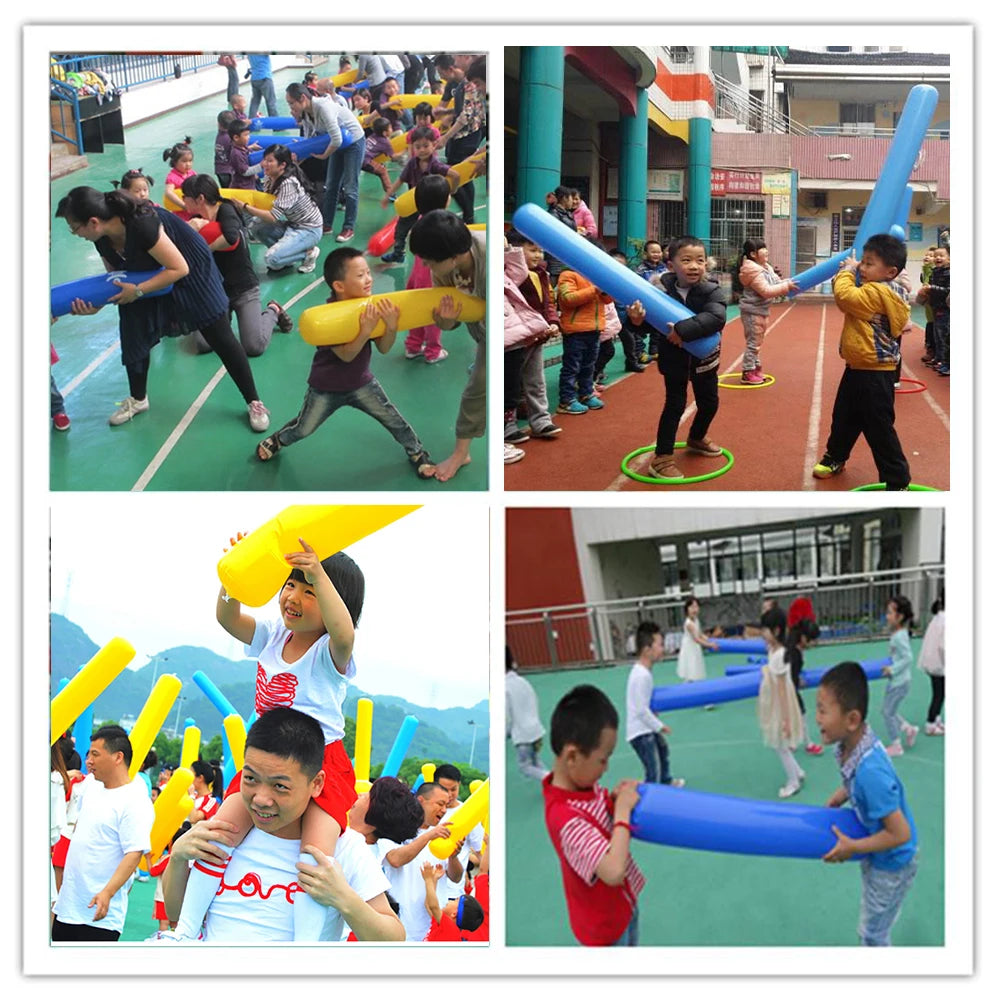 3/6pcs 90cm Inflatable Toy Sticks Children's Toys Parent-Child Activities Intelligent Sensory Props Party Cheer Sticks Outdoor
