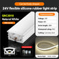 LED flexible silicone light strip embedded 24V waterproof tubing linear lamp concealed installation flexible soft light strip