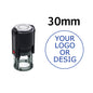 Custom Self-Inking Stamp 25/30/40/50mm Round Logo Design P Personalized Press-type Inking Stamp for Wedding Invitation Envelope