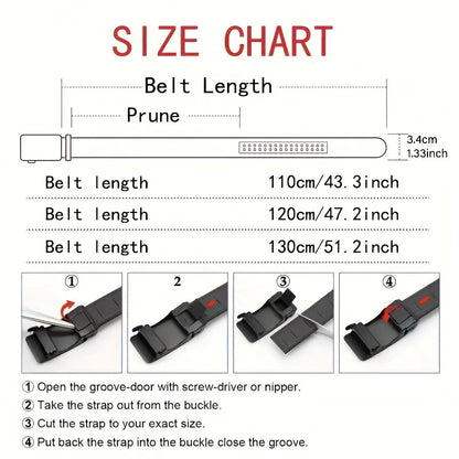 New Men's Belt PU Leather Belt Business High Quality Fashion Male Belt Automatic Buckle Belt for Popular