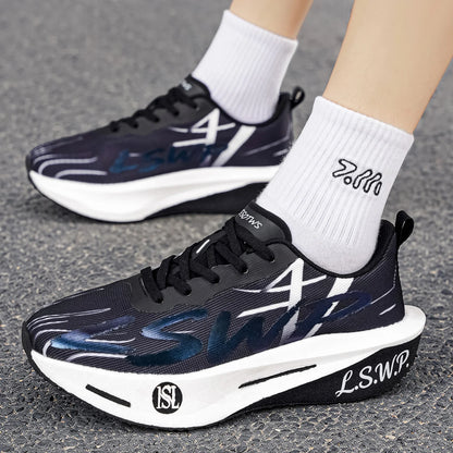 Men's Casual Sneakers, Men's Fashionable and Versatile Casual Sneakers, Lace-Up Closure Suitable for Outdoor Running, Walking, and Everyday Wear, Sporty Style, Comfortable and Snug Fit