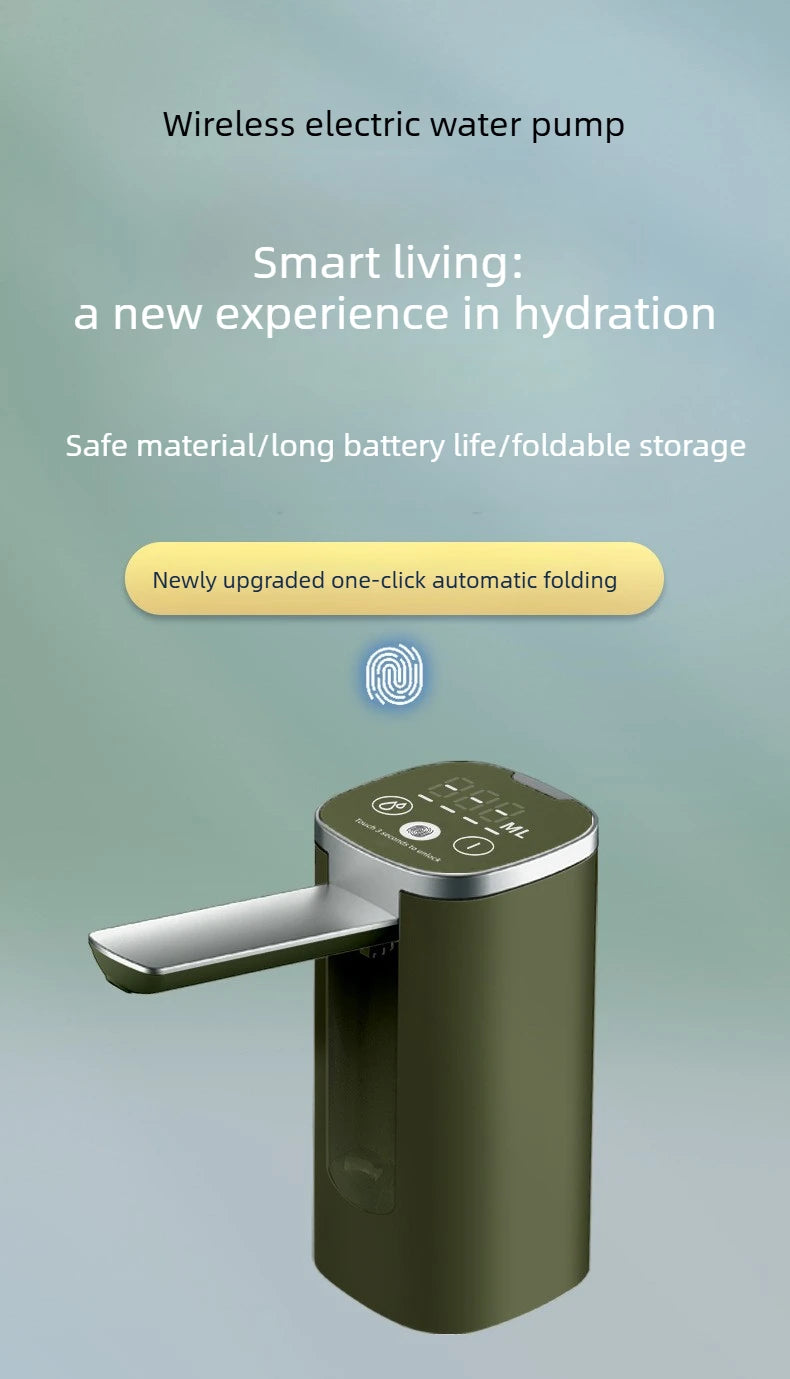 Electric Water Pump Household Bottled Water Water Extractor Folding Purified Water Dispenser Suction Pump Outdoor