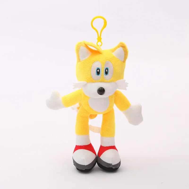 New Super Sonic Cartoon Plush Toy Shadow Amy Knuckle Tail Plush Keychain Toy Hedgehog Anime Soft Padded Doll Kids Fun Fan Gifts