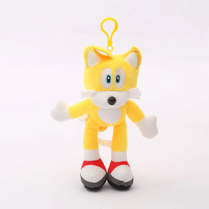 New Super Sonic Cartoon Plush Toy Shadow Amy Knuckle Tail Plush Keychain Toy Hedgehog Anime Soft Padded Doll Kids Fun Fan Gifts