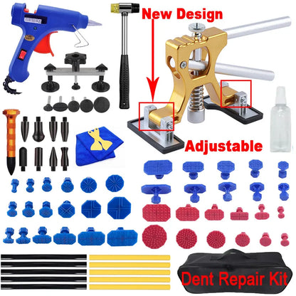 Car Dent Puller Kit Paintless Dent Golden Lifter Suction Cup Bridge Puller Dent Remove Tool Hail Damage Refrigerator Door Repair