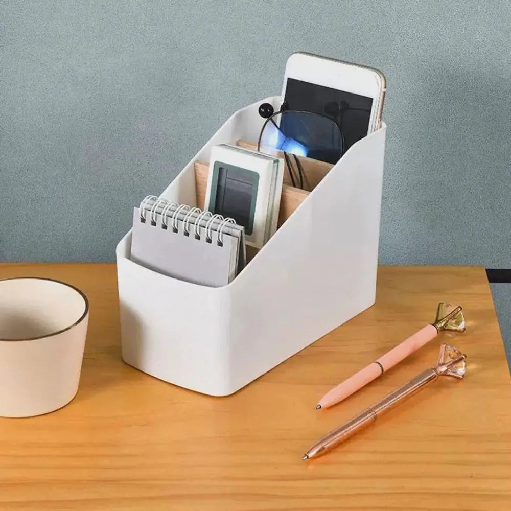 Remote Control Organizer TV Remote Holder For Table Multipurpose Desktop Storage Box Bedroom Living Room Organizer