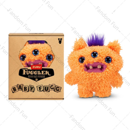 Baby Fugg Fuggler Monster Plush Doll  Original Rabid Rabbit Funny Ugly Hedge Grog Screech Wide-Eyed Teeth Monster With Box