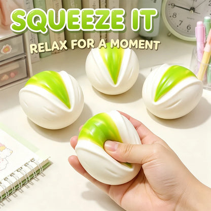 7CM Crispy Pistachio Soft Gel Stress Ball ASMR Sensory Toy Mood Relief Squishy Fidget Toy Cute Home Ornament Great For Gifting
