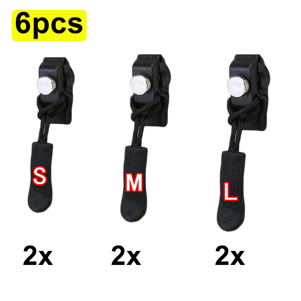 Universal Zipper Repair Kit Quick Instant Detachable Zipper Head Replacement Zipper Slider Pull for Jacket Bags Coat Free Sewing